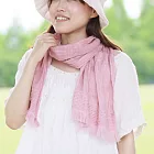 【日本ORIM今治毛巾】抗UV瞬吸汗 柔軟純棉 毛巾薄圍巾 ‧ 薄紅