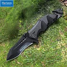 【Horizon 天際線】披荊斬棘黑化野營折疊刀 Hunter Knife