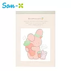 【日本正版授權】熊熊兔 便條本 100頁 日本製 便條紙 KUMAUSA - A款