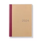 【MUJI 無印良品】星期日開始月間筆記本/2023年12月開始/B6米