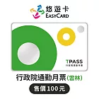 TPASS行政院通勤月票(雲林)Supercard悠遊卡【受託代銷】