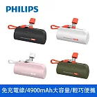 【PHILIPS】飛利浦 口袋行動電源(TypeC) 四色-DLP2550C(小支架充電)  黑色
