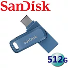 【代理商公司貨】SanDisk 512GB Ultra Dual Drive Go USB Type-C OTG 雙用隨身碟-靛藍