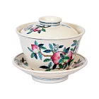 粉彩壽桃蓋杯【受託代銷】