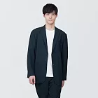 【MUJI 無印良品】男透氣彈性泡泡紗外套 S 暗藍