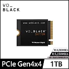 WD BLACK 黑標 SN770M 1TB M.2 2230 PCIe Gen4 NVMe PCIe SSD固態硬碟 公司貨