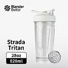 Blender Bottle|《Strada系列》Tritan按壓式 原裝進口搖搖杯828ml/28oz 鉛白