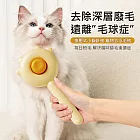 寵物除毛梳 按壓式小貓針梳 去浮毛梳 貓餅製造器 蛋黃