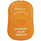 《TRAVELON》衣物旅用皂紙 | 肥皂紙 攜帶式香皂片 (橘)