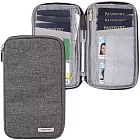 《TRAVELON》多功能旅遊護照包(灰) | RFID防盜 護照保護套 護照包 多功能收納包