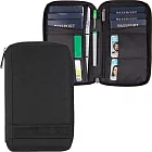 《TRAVELON》簡約拉鍊防盜證件護照夾(黑) | RFID防盜 護照保護套 護照包 多功能收納包