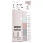 【日本Kanmido】File tab 柔和色系索引標籤貼 ‧ Solid