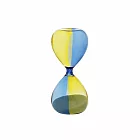 【HIGHTIDE】撞色玻璃砂時計沙漏5min ‧ 黃x淺藍