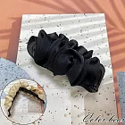 【卡樂熊】氣質炫光紗造型相交夾/髮夾/抓夾(三色)- 黑色
