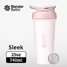 Blender Bottle|《Strada Sleek系列》按壓式不鏽鋼水壺 原裝進口搖搖杯 740ml/25oz 暮靄粉