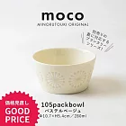 【minoru陶器】Moco煙花 陶瓷餐碗280ml ‧ 杏白棕