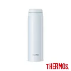 【THERMOS 膳魔師】不鏽鋼90度輕鬆開蓋真空保溫杯500ml(JOR-500-WHGY) 白灰色