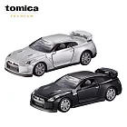 【日本正版授權】兩款一組 TOMICA PREMIUM 17 日產 GT-R NISSAN 玩具車 多美小汽車