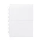 【MUJI 無印良品】收藏活頁夾用補充袋/2口袋.A5寬型用.2入