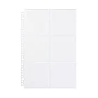 【MUJI 無印良品】收藏活頁夾用補充袋/6口袋.A4寬型用.2入