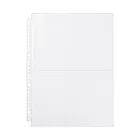 【MUJI 無印良品】收藏活頁夾用補充袋/2口袋.A4寬型用.2入