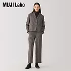 【MUJI 無印良品】MUJI Labo女羊毛混外套 S 棕色