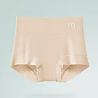 【KISSDIAMOND】純棉防走光中腰四角內褲(女內褲/KDW-4513) L 膚色