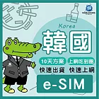 下載版_線上兌換 e-SIM【WorldKing】韓國10天吃到飽(上網吃到飽)