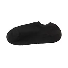【MUJI 無印良品】女棉混淺口直角襪23-25cm 黑色