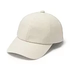 【MUJI 無印良品】透氣撥水加工附防水膠條棒球帽55-59cm 象牙白