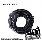 ADAMOUTDOOR｜戶外延長3PIN 動力線 10M ( ADPW-EC3P10M-G) 曜石黑