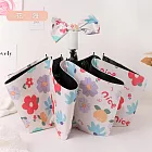 【KISSDIAMOND】絕美花漾黑膠防曬手動晴雨傘(KDU-H001) F 花海