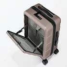 【MUJI 無印良品】四輪前開式硬殼止滑拉桿箱32L 米色