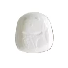 【日本Kakuni】風水招財貓 陶瓷醬油小皿8cm ‧ 白(健康運)