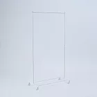 【MUJI 無印良品】單桿掛衣架/白灰約寬80.5×深40×高155公分