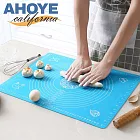 【AHOYE】加厚矽膠烘焙揉麵墊 50X40CM (擀麵墊 烘焙墊 料理墊 桿麵墊)