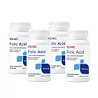 【GNC健安喜】葉酸400食品錠100錠x4入組(備孕/孕期/孕媽咪/胎兒成長營養素/維生素B9)