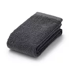 【MUJI 無印良品】棉圈絨雙線織面用巾/可吊掛/墨黑【成品尺寸】W34×L85 cm