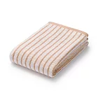 【MUJI 無印良品】棉圈絨雙線織小浴巾/粉紅條紋【成品尺寸】W60×L120 cm