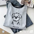 【Lockers 木櫃】小狗刺繡短袖T恤 L114042101 F 淺藍