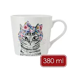 《Mikasa》Tipperleyhill瓷製馬克杯(高雅貓380ml) | 茶杯 咖啡杯 手繪風 貓奴 貓咪杯 寵貓