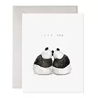 【 E.Frances 】Panda Pair Greeting Card 愛情卡 #JB366