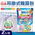 日本四效合一衣櫃吊掛式除濕袋2入(除濕/消臭/防霉/防泛黃)