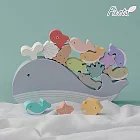 【韓國 Fiesta】質感木玩｜平衡鯨魚組｜18m+ 精細動作