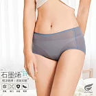 GIAT石墨烯+鋅抑菌中低腰內褲-無痕款 M 藍色