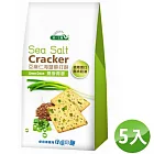 【統一生機】亞麻仁海鹽蘇打餅-蕎麥青蔥 168g/袋(五包組)