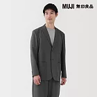 【MUJI 無印良品】男透氣彈性外套 L 煙燻藍