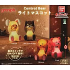 【日本正版授權】全套4款 ControlBear 拔頭熊 發光公仔 扭蛋/轉蛋 867453 小夜燈 熊熊造型公仔/拔頭小熊/拔頭兔子