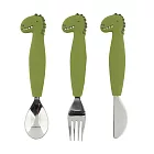 比利時 Trixie 動物造型刀叉匙3件組- 威力恐龍