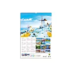 珠友 2026年2K吊掛式月曆(直式)/掛曆/365天計劃表/農曆/年曆/壁掛行事曆 ※宅配出貨※ 01風景